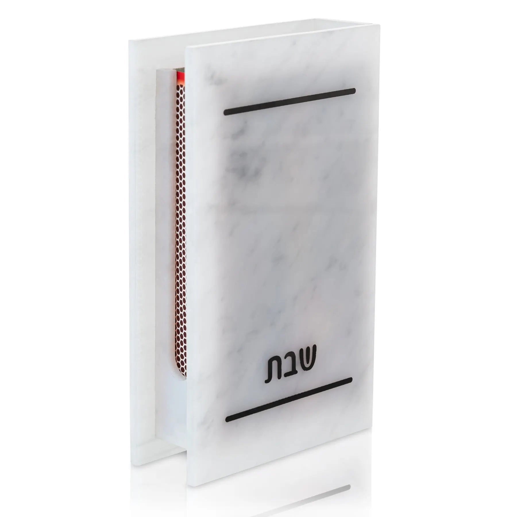 Jewish Lucite  Holder Shabbos Shabbat Sabbath Hanukkah Chanukah Waterdale Collection Judaica Acrylic Matches Box Holder