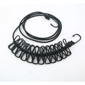 Windproof Travel Clothesline with 12 Clothespins Portable Clothesline for Camping/Backyard/RV