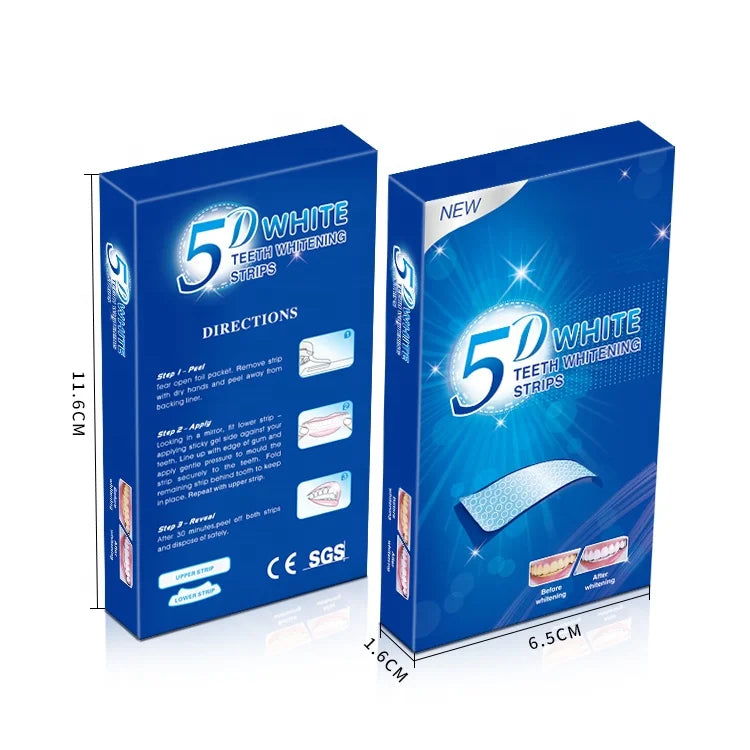 Non Peroxide White Strips Custom Logo Teeth Whitening Strips