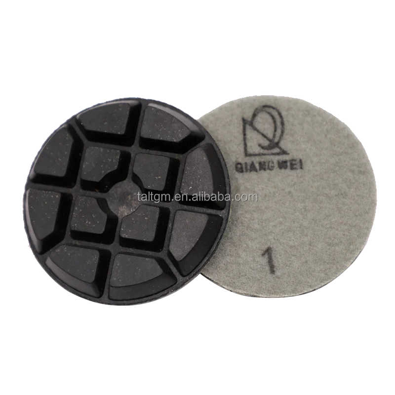 Diamond Metal Bond Hybrid Dry Polishing Pads for Hard Concrete Floor