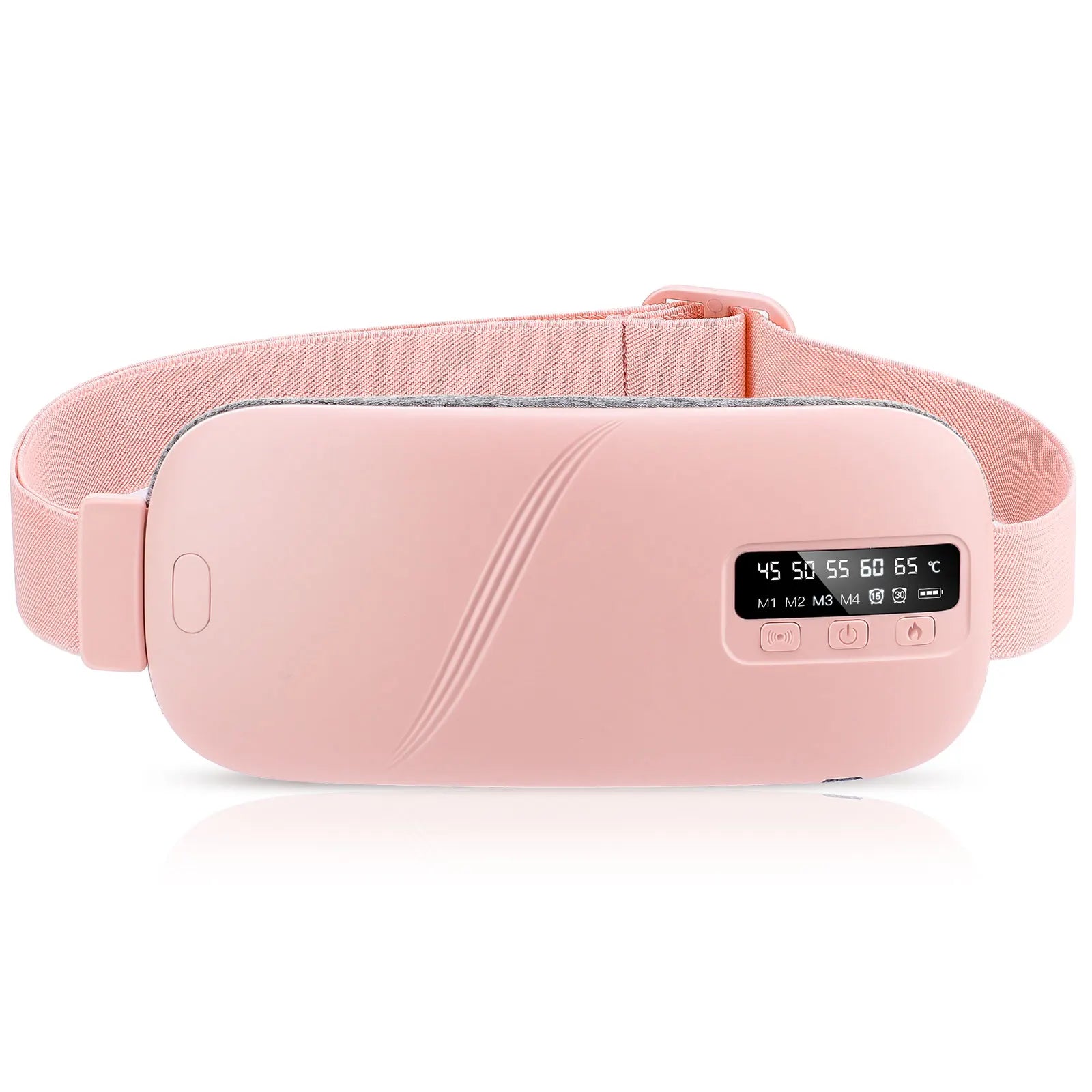 US Stock USB Charging Abdominal Massager Uterine Warm Belt with Hot Compression and Vibration Periodic Stomach Warming Pad