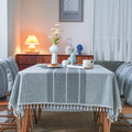 XinLan Luxury Dining Tablecloth Decoration Waterproof Satin Resistant Boho Jacquard Linen Table Runner