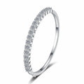 New Design 925 Sterling Silver Platinum Plated Round Brilliant Moissanite Diamond Open Bangle Bracelets for Gift