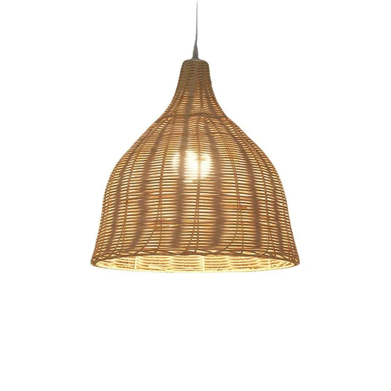 Handmade Rattan Chandelier Lampshade Bamboo Basket Lamp Shade Natural Pendant Lamp for Room Hotel Home Decor Lighting Fixtures