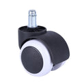 2 Inch Universal PVC Chair Caster Wheels Circle-Spring Rotating Pulley for Office Furniture for Hospital Bathroom Furniture