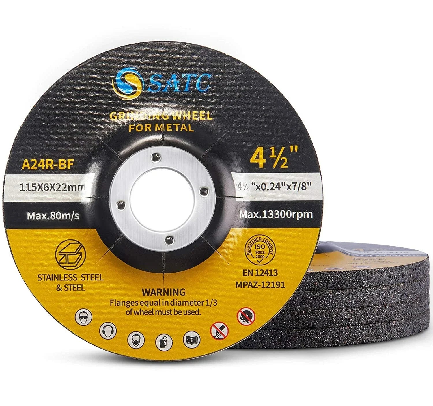 DE Warehouse 24H Shipping Free Delivery 5/10/25PCK 4-1/2" X1/4" X7/8" Angle Grinder Cut off Wheels Type 27 Metal Grinding Disc