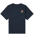 Fashion 100% Cotton Custom Embroidery Logo 220gsm Heavyweight Mens Tee Shirts Drop Shoulder Oversized Pocket Men T Shirts