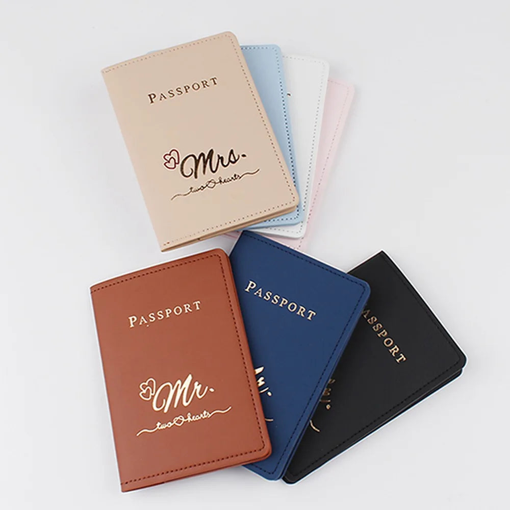 Custom logo Travel Gift Cover Passport Document Folder Cover Card Passport Holder WalletsTicket Passport Protector Organizer