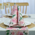 Santian Custom Printed Floral Paper Napkins Soft Tissue for Graduation and Seasonal Occasions Wholesale Available