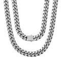 6-14mm Stainless Steel Curb Link Chokers Necklace Waterproof Gold Plated Hip Hop Jewelry Women Men Cuban Chain Necklace