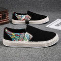 Men's Trendy White Sports Casual Shoes with Breathable Board and Slip-On Closure for Summer