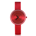 BOMAXE Aluminum Women's Wrist Watch Latest Fashion Simple Style Fitness Diver Leather Band Quartz Movement Ronda Custom Logo