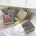 Eco Friendly Green Pe Lamination Burlap Grocery Foldable Reusable Tote Shopping Bags Sac En Jute Bag Manufacturers Canvas Bags