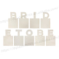 Tailai Bride to Be Just Married Burlap Banner Wedding Party Backdrop Photography Props Wedding Wooden Art Craft Letter With Clip
