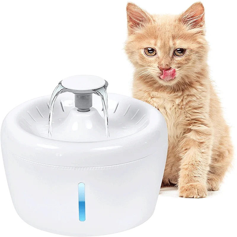 Smart Automatic Pet Water Fountain for Cats & Dogs Plastic Charge-Powered Filtered Drinking Water Dispenser