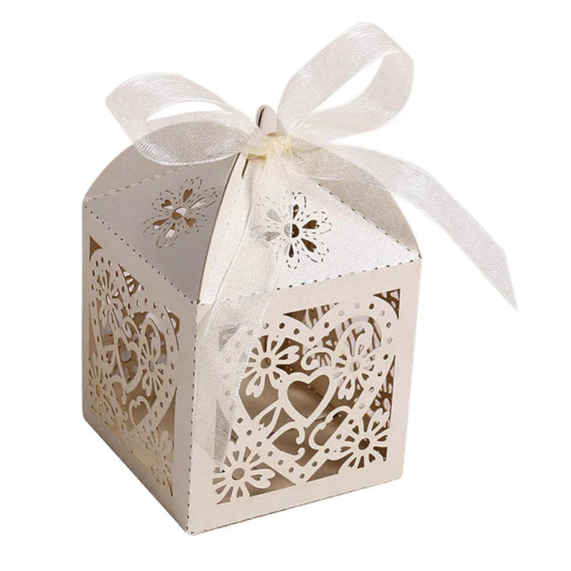 Custom  Luxury  Fancy Paper Gift Wedding Candy Box for Guests Candy Box Packaging Unique Candy Box Wedding