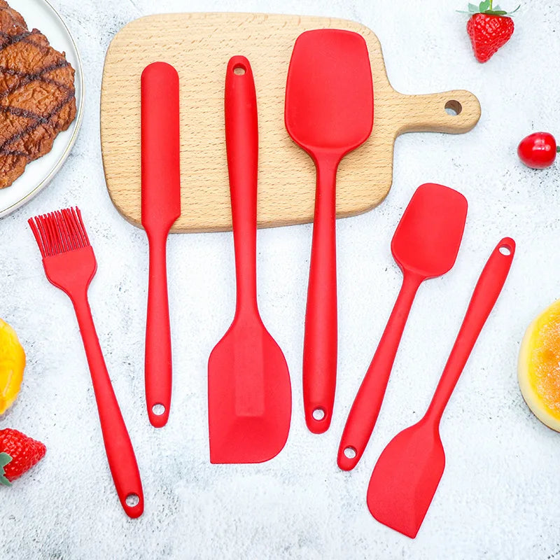 Silicone Spatula Cooking Baking Set Non-Stick and Heat-Resistant Utensils