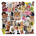 50Pcs Internet Celebrity Funny Meme Decorative Sticker for Bottle Laptop Car Vinyl Humor Stickers