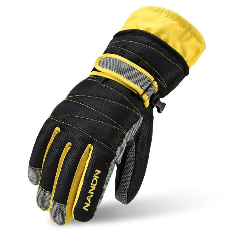 Winter Warm Mountain Snowboard Children Men Women Cold Snow Skiing Mittens Waterproof Snowmobile Handschoemen Ski Gloves
