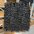 12A Grade for Curly Human Hair Flat Weft Bundles Super Double Drawn Virgin Cuticle Aligned Shed-Resistant Brazilian Hair
