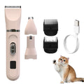 Professional Pet Grooming Kit with Hair Clipper & Nail Grinder - All-in-One Pet Hair Trimmer & Nail Care Tool for Dogs & Cats