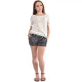 Wholesale Luxury Ladies High Waist Summer Shorts Casual Fabric Plus Size Hot Pattern