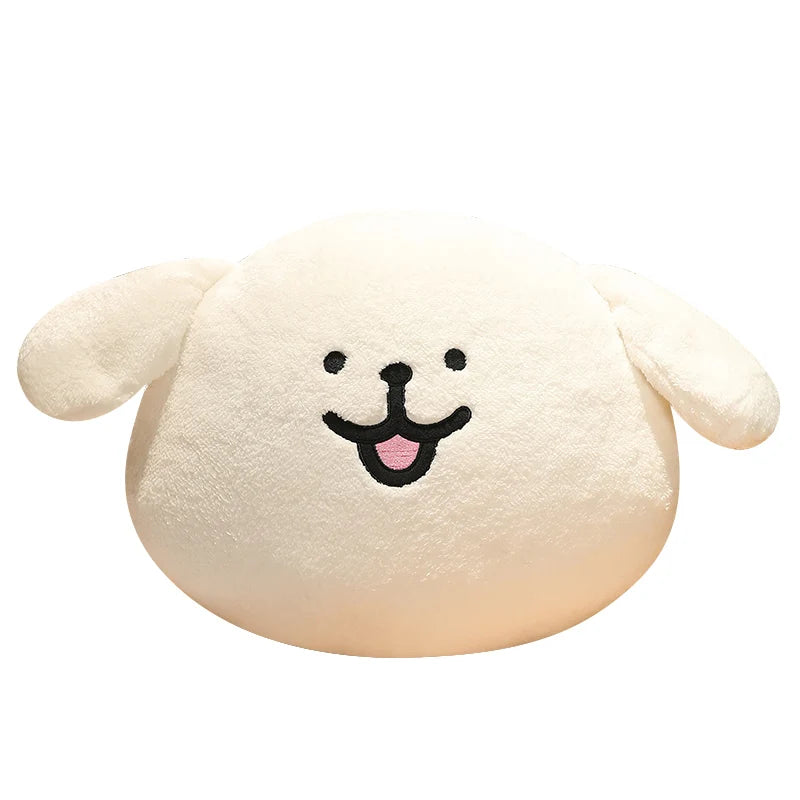 New Cute Korean Line Dog Plush Toy Doll Pillow with PP Cotton Filling for Living Room Sofa Bed Cartoon Creative Use