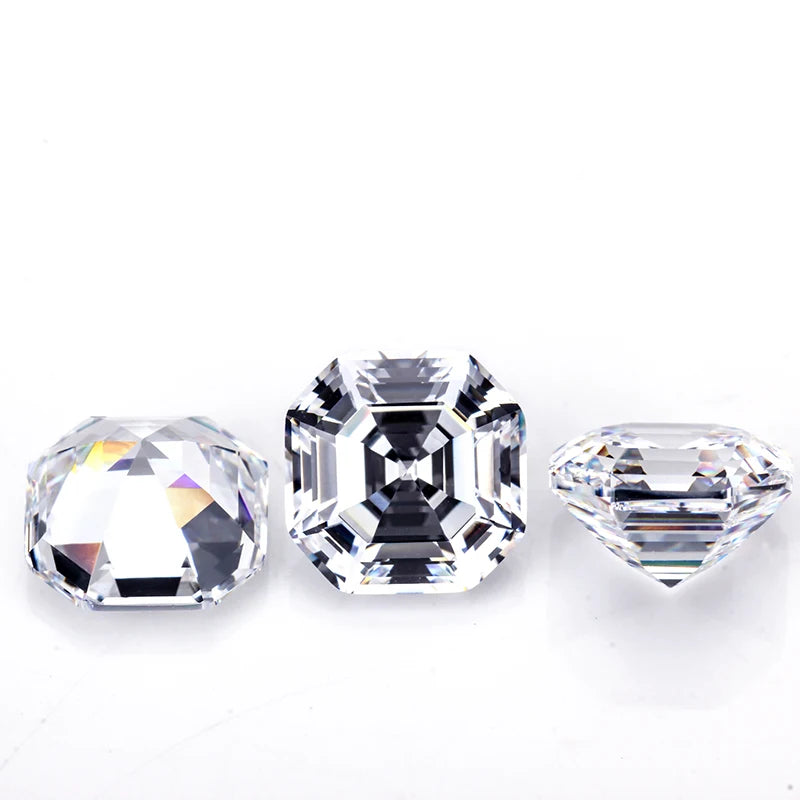Starsgem Wholesale Mossanite Diamant 3.5ct Mosan Diamond Large Asscher Cut Moissanite Stones