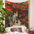 Watercolor Banshee Wall Hanging Polyester Thin Section Nordic Girl Bedroom Tapestry