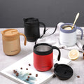 2023 Double Wall Vacuum Insulated Tumbler Thermo Mug Cups Stainless Steel Coffee Mug with Handle