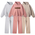 Heavy Polyester Cotton Hooded Sweater for Men Women Autumn/Winter Loose Fit Custom Logo 3D Embroidery Anti-Pilling Breathable