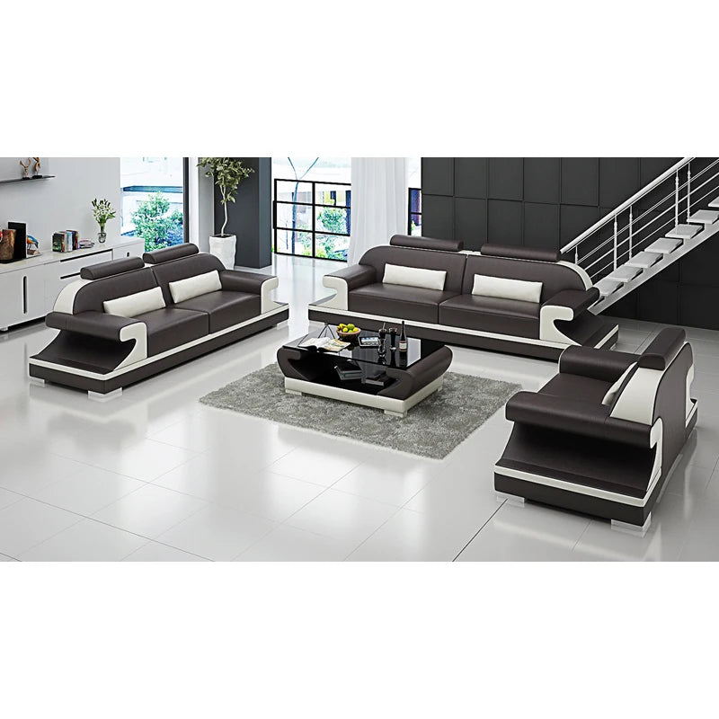 Leather Italian Furniture Sofa Modern with French Style Sofas for Moroccan Sleeper Sofa White African Living Room Furniture