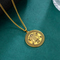 King David's  Lyre Jewish Harp Pendant Necklace Kinnor Judaica Symbols Prayer Healing Amulet Stainless Steel Jewelry