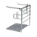 T-Shirt Bag Rack Supermarket Store Bag Holder Cambered Grocery Display Rack Chromed Metal Display Stand Rack for Bag Shopping