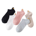 Youki Summer 100% Cotton Casual Socks Embroidered Crown Animal Pattern Breathable and High Quality with Body Logo