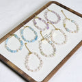 New Arrival Natural Stone Crystal Bracelet Stainless Steel Chain Simple Fresh Water Pearl Beaded Bracelet for Women