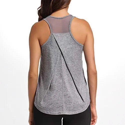 Wholesale Womens Custom Gym Athletic Yoga Tops  Activewear Singlet Workout Tank Tops Running Vest