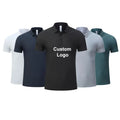 Custom Logo Embroidered Personalized Polo Shirt Fitness T Shirt Men's Polo T-shirts Daily or Business Nylon Sport Polo Shirts