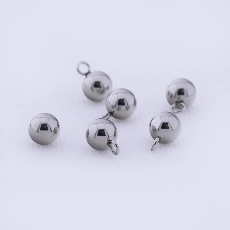 Manufacturers Direct Supply Stainless Steel Round Ball Pendant Custom Necklace Fashion Pendants Charms Bracelet for Woman Man
