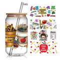 100+ Various  Choice Teacher Uv Dtf Cup Wraps Transfer  Stickers Uv Dtf Cup Wraps   16 oz Libbey Glass  Wrap Love Teacher