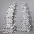 EG-S214 New White Red Dusty Blue Green Horn Floral Arrangement Rose Baby Breath Wedding Arch Flowers