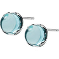 2021 New 925 Sterling Silver Stud Earrings for Women Trendy Sky Blue Mermaid Tears Design for Engagement Wedding Party Gift