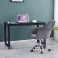 Simple Modern Steel Wood Computer Desk Stainless Steel Frame High Load Bearing Solid Wood Particle Board Desktop Computer Desk