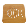 TaiLai Wooden Art Craft Trivet Mat Trivets for Hot Pots and Pans 9.5cm and 14.5cm Kitchen Wooden Trivet Mat Supplies