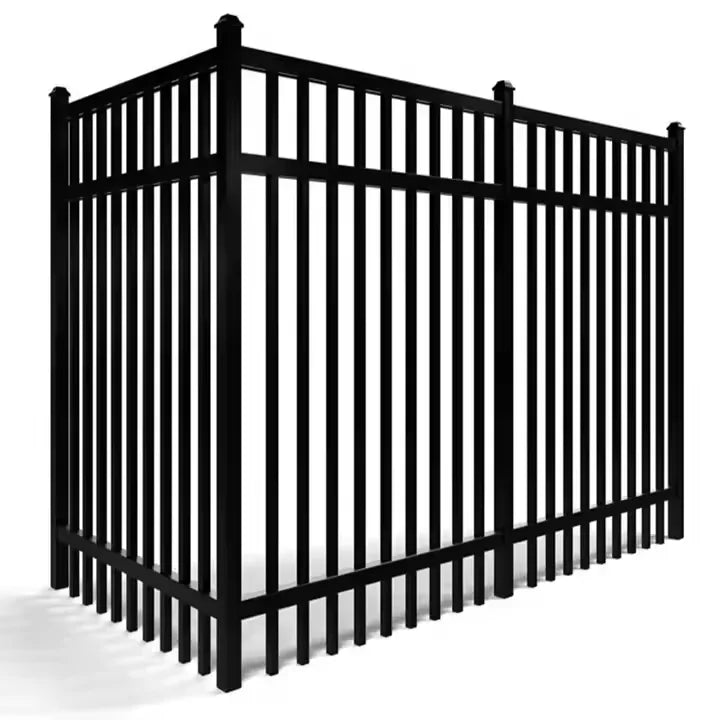 High Quality Outdoor Garden Wrought Iron Fence Panels Carbon Steel Aluminum Metal Farm House Eco-Friendly Galvanized 3D Modeling