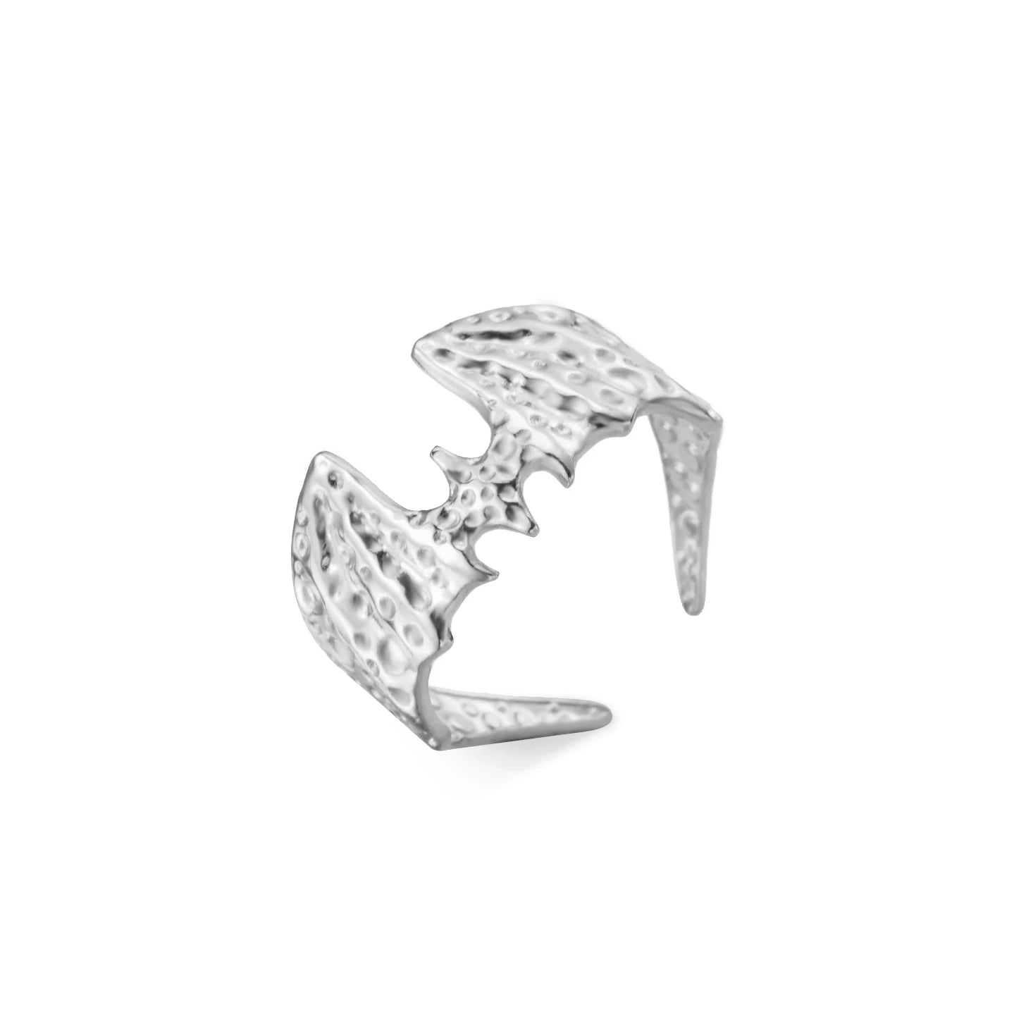 Stainless Steel Animal Bat Finger Ring Adjustable Bat Ring Gold Plated for Women Jewelry Gifts for Girls