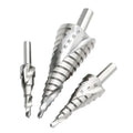HSS Step Drill Bit 4-12mm High Speed Steel Broca Escalonada Spiral Triangle Shank Step Cone Drill Bit