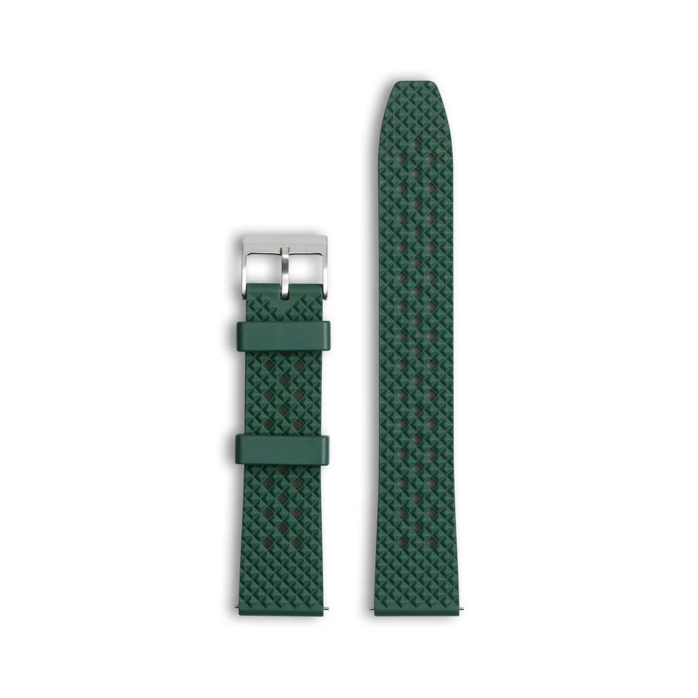 FKM Rubber Watch Strap for Smartwatch Band Universal 20/22mm Breathable Quick Release FKM Strap