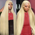 Raw Virgin Cuticle Aligned Hair 13x4 13x6 Lace Front Wig 613 Blonde Color Body Wave Straight Deep Curly Human Hair Full Lace Wig