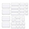 28pcs Multifunctional Clear Drawer Organizers Set Plastic Utensil Storage Box Storage Bins for Makeup/Jewelries/Bedroom/Office